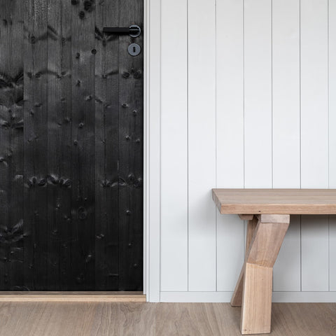 Svart innedörr från njord design